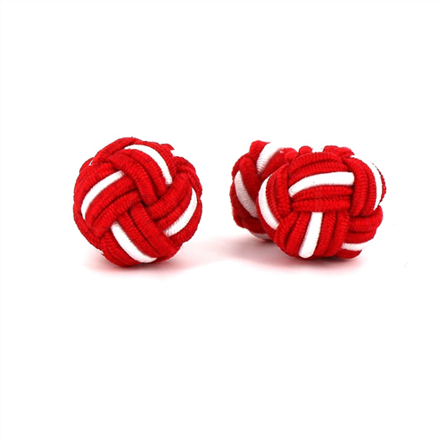Gemelos Bola Grande Rojo y Blanco