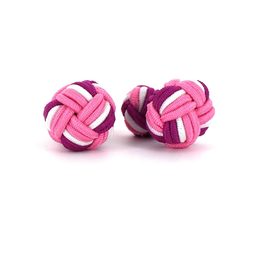 Gemelos Bola Grande Rosa, Fucsia y Blanco