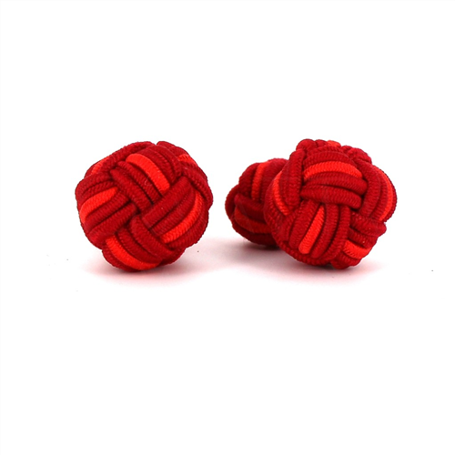 Gemelos Bola Grande Tonos Rojos