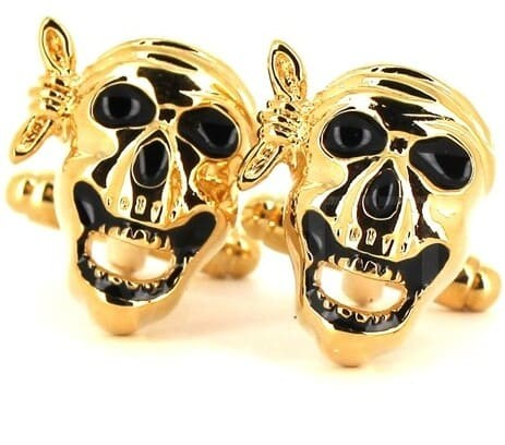 Gemelos Calaveras Doradas