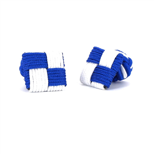 Gemelos Cuadrado Azul y Blanco
