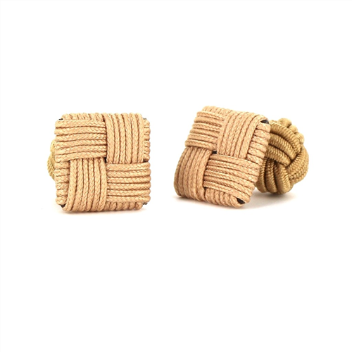 Gemelos Cuadrado Beige