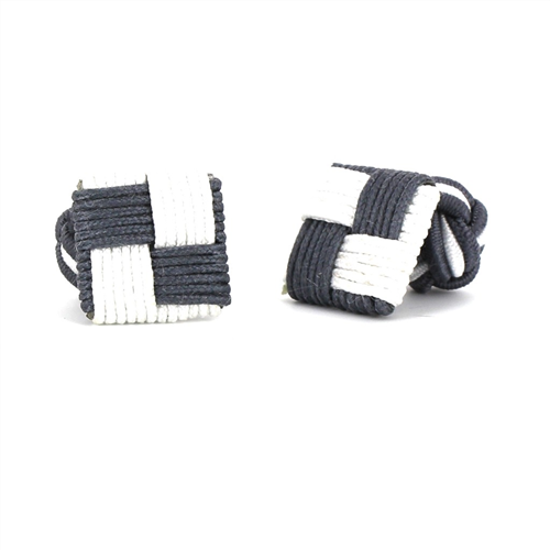 Gemelos Cuadrado Gris Oscuro y Blanco