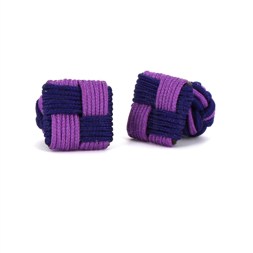Gemelos Cuadrado Magenta y Morado