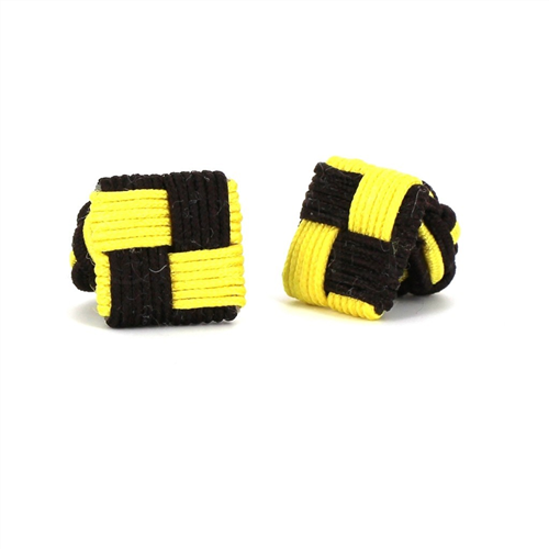 Gemelos Cuadrado Marrón y Amarillo