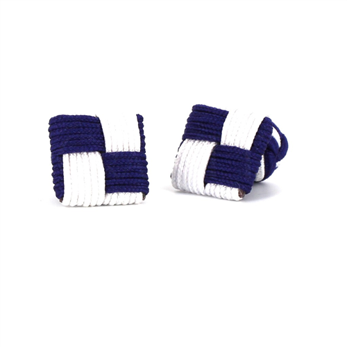 Gemelos Cuadrado Morado y Blanco