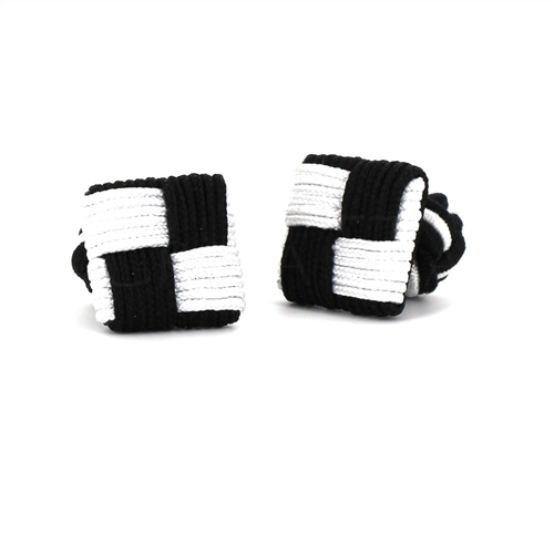 Gemelos Cuadrado Negro y Blanco