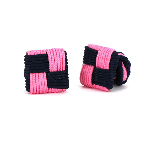 Gemelos Cuadrado Negro y Rosa