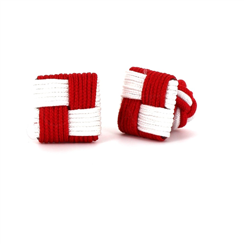 Gemelos Cuadrado Rojo y Blanco