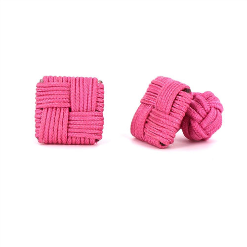 Gemelos Cuadrado Rosa Intenso