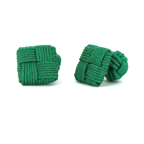 Gemelos Cuadrado Verde Oscuro