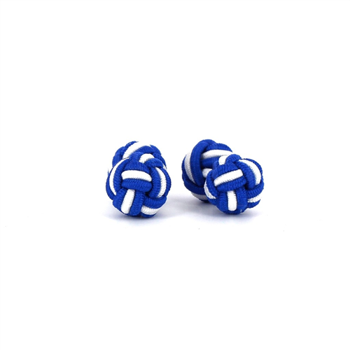 Gemelos Doble Bola Azul Marino y Blanco