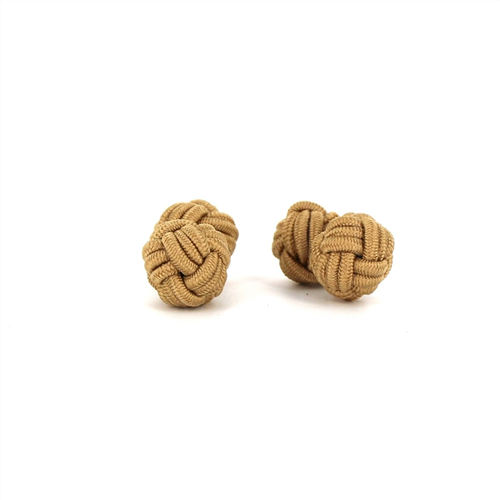 Gemelos Doble Bola Beige