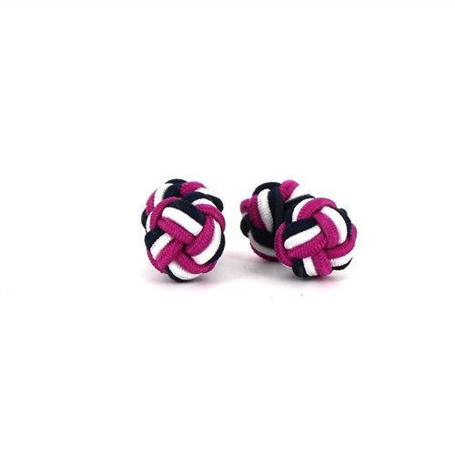 Gemelos Doble Bola Fucsia, Negro y Blanco