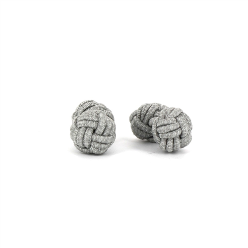 Gemelos Doble Bola Gris Claro