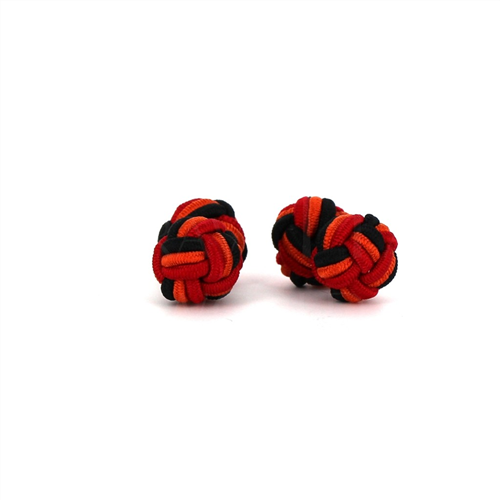 Gemelos Doble Bola Negro, Naranja y Rojo