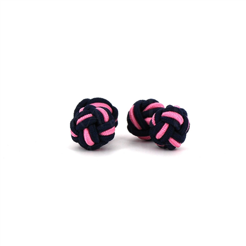 Gemelos Doble Bola Negro y Rosa