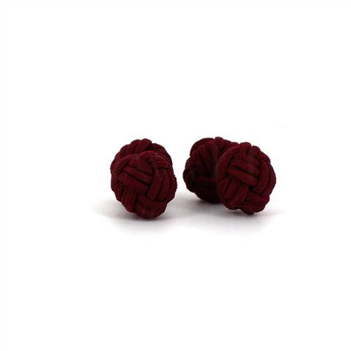 Gemelos Doble Bola Rojo Burdeos