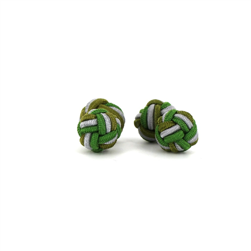 Gemelos Doble Bola Verdes y Gris Claro