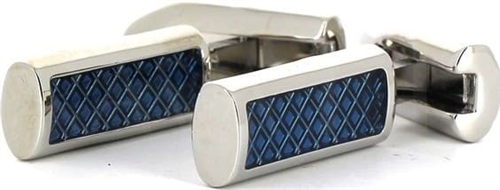 Gemelos Esmaltados Azul Turquesa