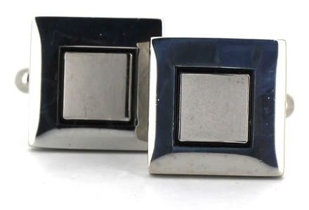 Gemelos Esmaltados Doble Cuadrado