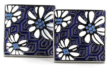 Gemelos Esmaltados Floral IV