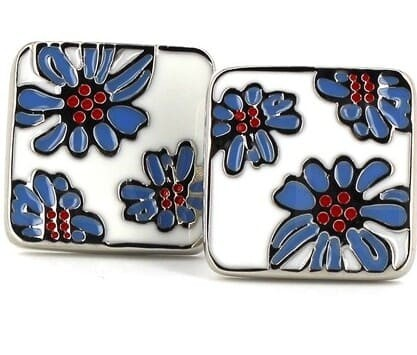 Gemelos Esmaltados Floral V