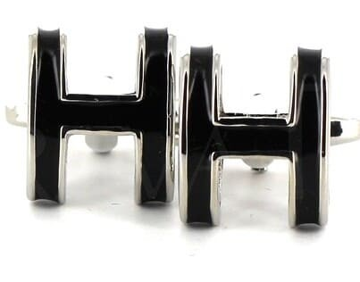Gemelos Esmaltados H Negros