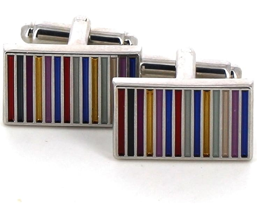 Gemelos Esmaltados Rectangulares Multicolor