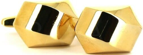 Gemelos Hexagonal Dorado