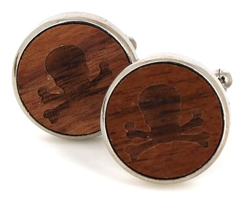 Gemelos Madera Calaveras