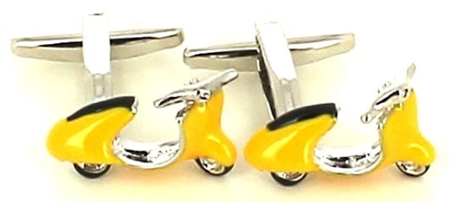 Gemelos Moto Scooter Vespa Amarilla