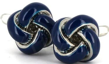 Gemelos Nudos Azul Marino I