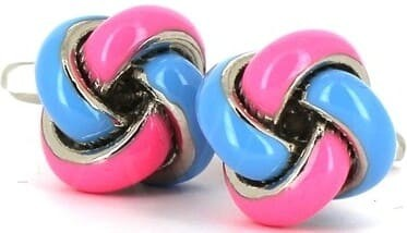 Gemelos Nudos Azul y Rosa