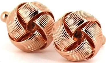 Gemelos Nudos Cobrizo Rayas II