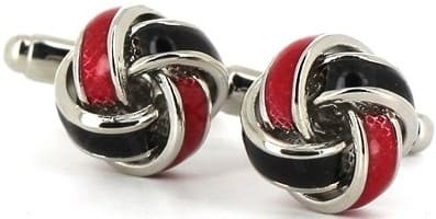 Gemelos Nudos Negro y Rojo