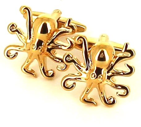 Gemelos Pulpos Dorados