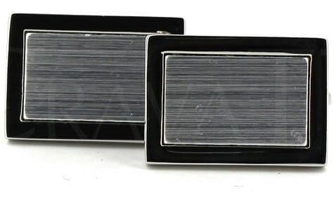 Gemelos Rectangulares Plateados