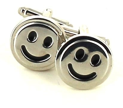 Gemelos Smile Plateado