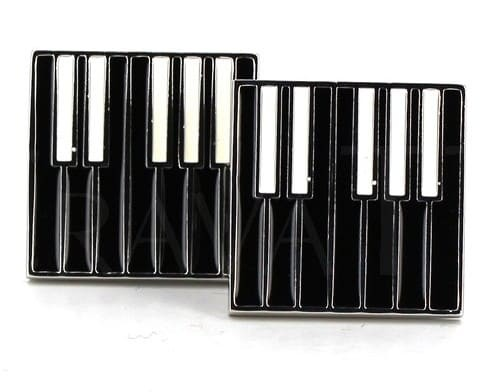 Gemelos Teclado Piano Negros
