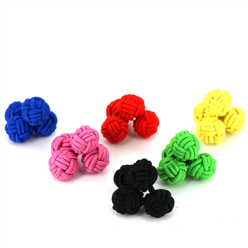 PACK DE 6 GEMELOS PASAMANERÍA DOBLE BOLA