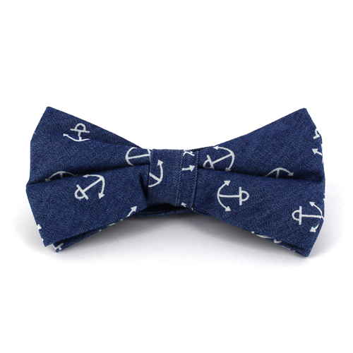 Pajarita Anclas Denim Oscuro