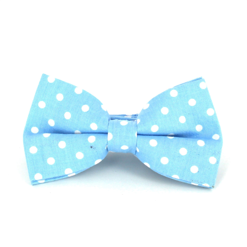 Pajarita Azul Lunares Blancos