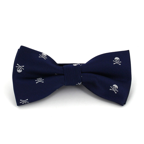 Pajarita Calaveras Azul Oscuro
