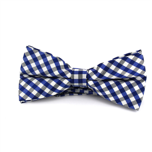 Pajarita Cuadros Vichy Azul y Blanca