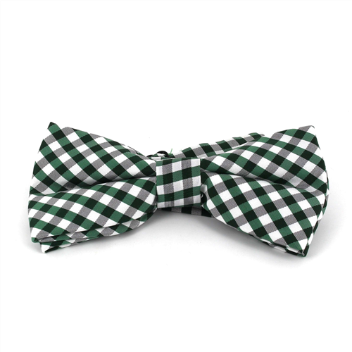 Pajarita Cuadros Vichy Verde y Blanca