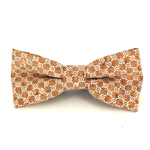 Pajarita de Corcho Estampado Cadenas