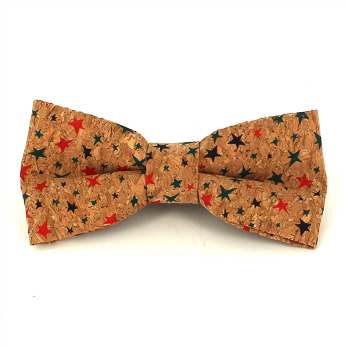 Pajarita de Corcho Estampado Estrellas