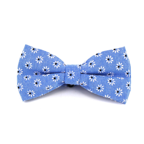 Pajarita Flores Azul
