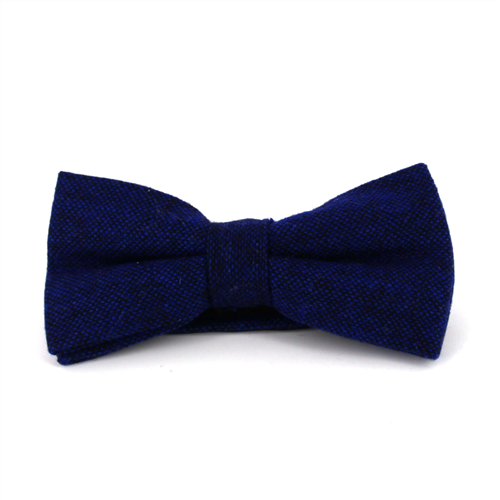 Pajarita Lana Jaspeada Azul